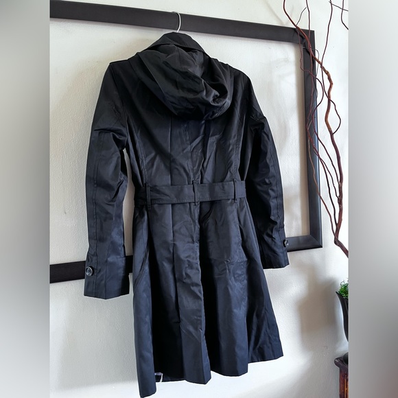London Fog black trench coat - Picture 2 of 10
